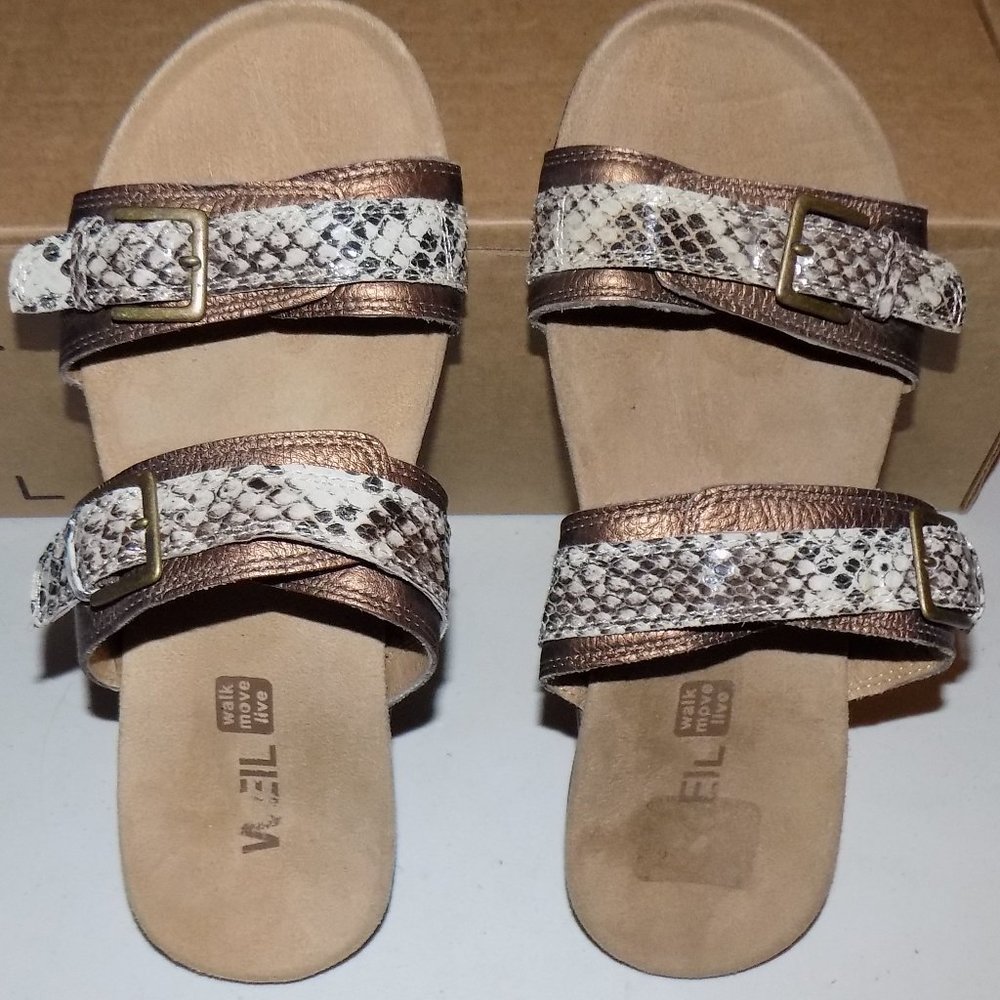 Weil Mystic Bronze & snake leather US7